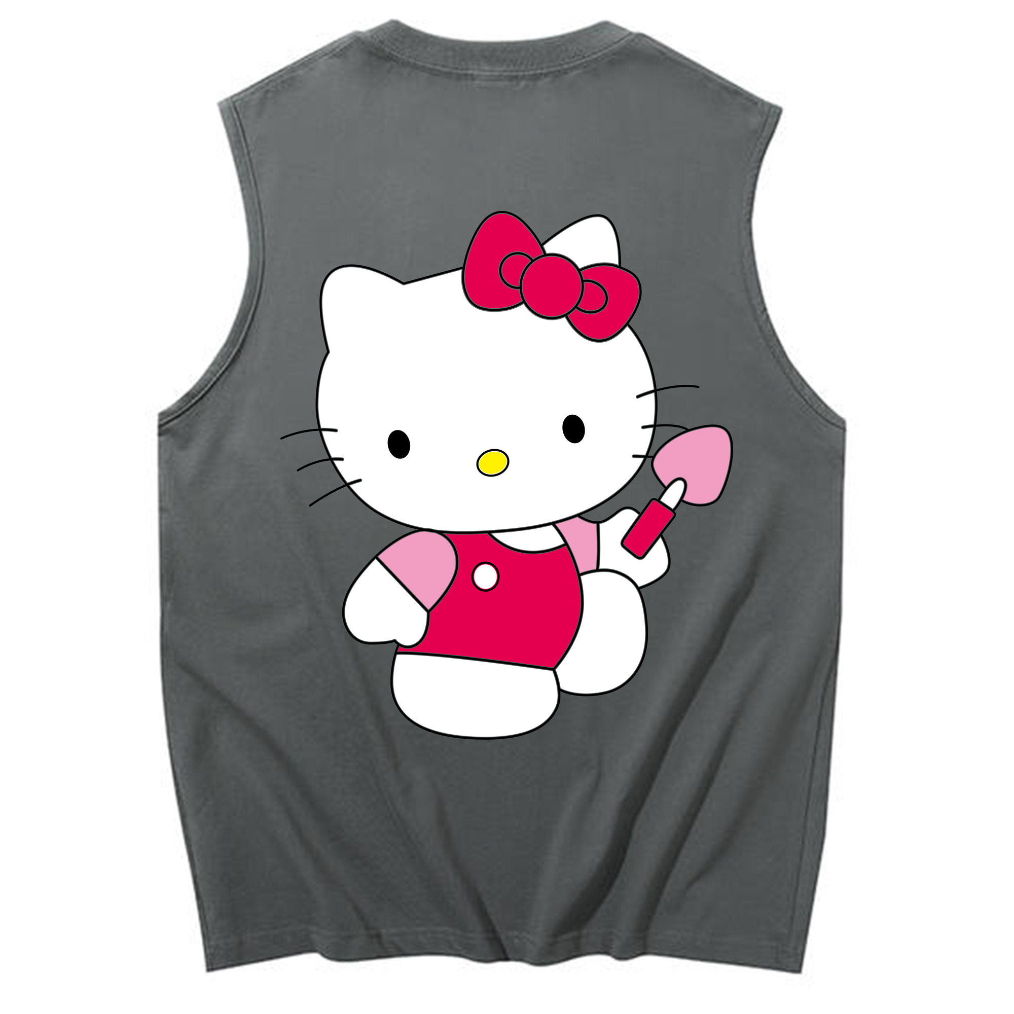 （画像用） Hello Kitty ハローキティ コットン100％タンクトップ（背面プリント）